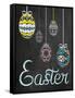 Easter Chalk Eggs-Lauren Gibbons-Framed Stretched Canvas