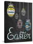 Easter Chalk Eggs-Lauren Gibbons-Stretched Canvas