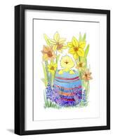 Easter Chick-Jennifer Zsolt-Framed Premium Giclee Print