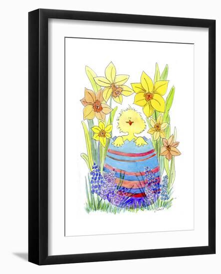 Easter Chick-Jennifer Zsolt-Framed Premium Giclee Print