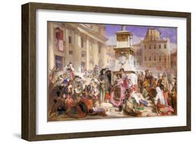 Easter Day at Rome-John Frederick Lewis-Framed Giclee Print