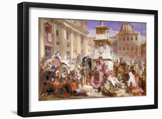 Easter Day at Rome-John Frederick Lewis-Framed Giclee Print