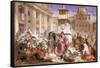 Easter Day at Rome-John Frederick Lewis-Framed Stretched Canvas