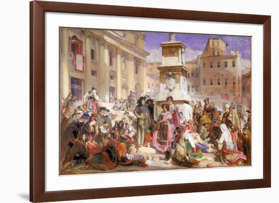 Easter Day at Rome-John Frederick Lewis-Framed Giclee Print