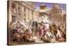 Easter Day at Rome-John Frederick Lewis-Stretched Canvas