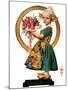 "Easter Dutch Girl,"April 3, 1926-Joseph Christian Leyendecker-Mounted Giclee Print