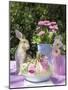 Easter Egg and Easter Bunny on Garden Table-C. Nidhoff-Lang-Mounted Photographic Print