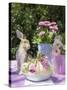 Easter Egg and Easter Bunny on Garden Table-C. Nidhoff-Lang-Stretched Canvas