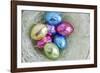 Easter Egg Candies in Nest-null-Framed Photographic Print