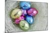 Easter Egg Candies in Nest-null-Mounted Photographic Print