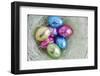 Easter Egg Candies in Nest-null-Framed Photographic Print