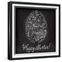 Easter Egg Drawn by Hand-Baksiabat-Framed Premium Giclee Print