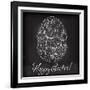 Easter Egg Drawn by Hand-Baksiabat-Framed Art Print