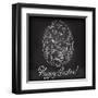 Easter Egg Drawn by Hand-Baksiabat-Framed Art Print