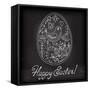 Easter Egg Drawn by Hand-Baksiabat-Framed Stretched Canvas