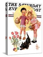 "Easter Egg Hunt," Saturday Evening Post Cover, April 15, 1933-Joseph Christian Leyendecker-Stretched Canvas