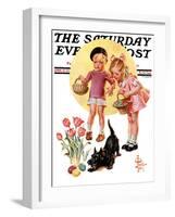 "Easter Egg Hunt," Saturday Evening Post Cover, April 15, 1933-Joseph Christian Leyendecker-Framed Giclee Print