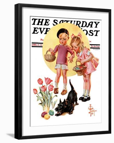 "Easter Egg Hunt," Saturday Evening Post Cover, April 15, 1933-Joseph Christian Leyendecker-Framed Giclee Print