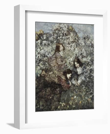 Easter Eggs, 1933-Edward Atkinson Hornel-Framed Giclee Print