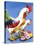 "Easter Eggs and Chickens," April 24, 1943-Ken Stuart-Stretched Canvas