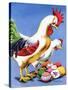 "Easter Eggs and Chickens," April 24, 1943-Ken Stuart-Stretched Canvas