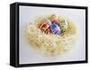 Easter Eggs in a Nest-Milk Photographie-Framed Stretched Canvas