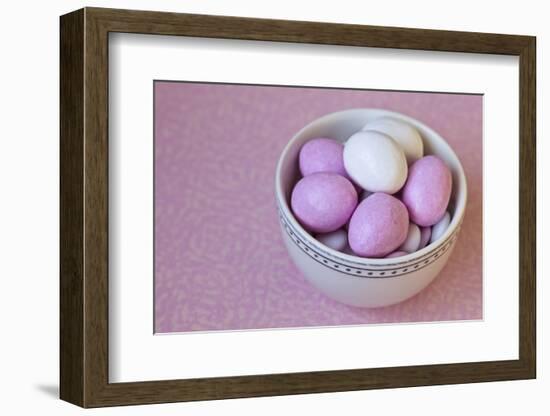 Easter Eggs in Porcelain Bowl-Andrea Haase-Framed Photographic Print