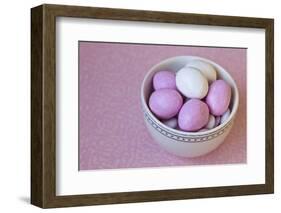 Easter Eggs in Porcelain Bowl-Andrea Haase-Framed Photographic Print