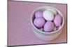 Easter Eggs in Porcelain Bowl-Andrea Haase-Mounted Photographic Print