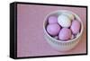 Easter Eggs in Porcelain Bowl-Andrea Haase-Framed Stretched Canvas