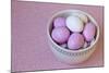 Easter Eggs in Porcelain Bowl-Andrea Haase-Mounted Photographic Print