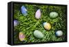 Easter Eggs on Grass-Tim Pannell-Framed Stretched Canvas