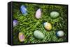 Easter Eggs on Grass-Tim Pannell-Framed Stretched Canvas