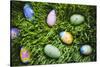 Easter Eggs on Grass-Tim Pannell-Stretched Canvas