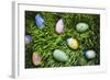 Easter Eggs on Grass-Tim Pannell-Framed Photographic Print