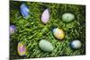 Easter Eggs on Grass-Tim Pannell-Mounted Photographic Print