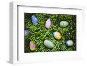 Easter Eggs on Grass-Tim Pannell-Framed Photographic Print