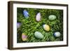 Easter Eggs on Grass-Tim Pannell-Framed Photographic Print