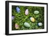 Easter Eggs on Grass-Tim Pannell-Framed Photographic Print