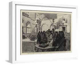 Easter Eve in Front of the Holy Sepulchre-Frederic De Haenen-Framed Giclee Print