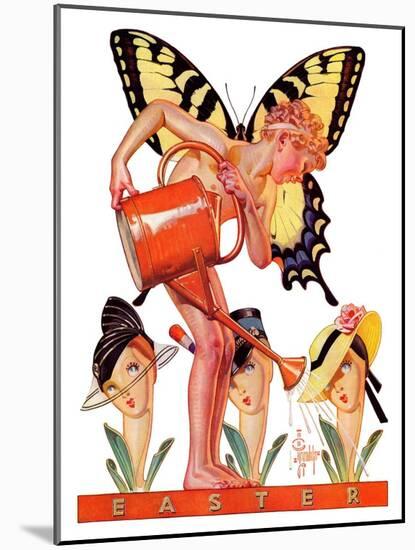 "Easter Fairy,"March 27, 1937-Joseph Christian Leyendecker-Mounted Giclee Print