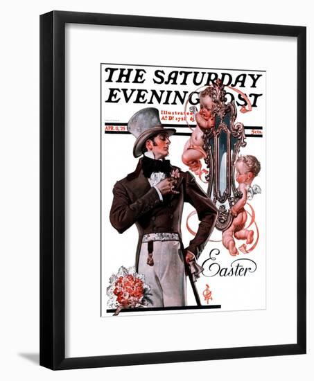 "Easter Finery," Saturday Evening Post Cover, April 11, 1925-Joseph Christian Leyendecker-Framed Giclee Print