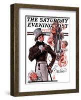 "Easter Finery," Saturday Evening Post Cover, April 11, 1925-Joseph Christian Leyendecker-Framed Giclee Print