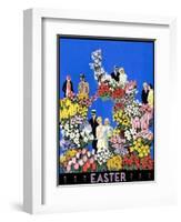 "Easter Flowers,"April 1, 1932-Kraske-Framed Giclee Print