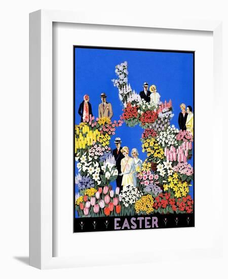 "Easter Flowers,"April 1, 1932-Kraske-Framed Giclee Print