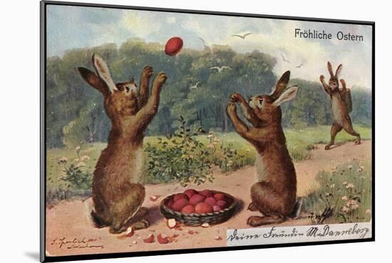 Easter Greetings Card, 1903-null-Mounted Giclee Print