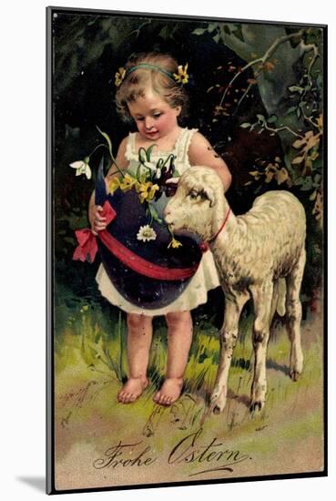 Easter Greetings Card-null-Mounted Giclee Print