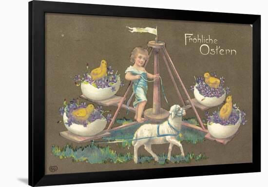 Easter Greetings Card-null-Framed Giclee Print