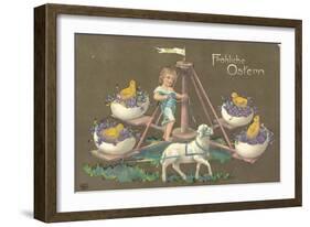 Easter Greetings Card-null-Framed Giclee Print