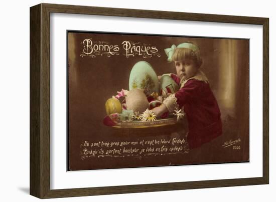 Easter Greetings Card-null-Framed Giclee Print